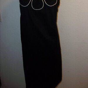 LAUNDRY BY SHELLI SEGAL BLACK SPAGHETTI STRAP DERSS 10